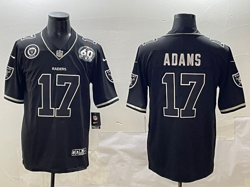 Men 2026 Oakland Raiders #17 Adams Black Nike Limited NFL Jersey 0401003